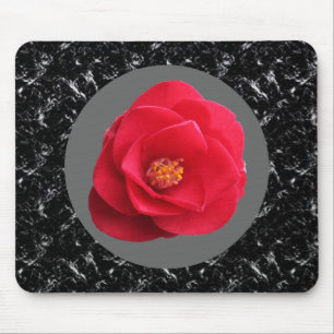 rote Kamelienblüte Mousepad