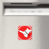 Rote Kampfkünste Magnet (In Situ (Geschirrspüler))