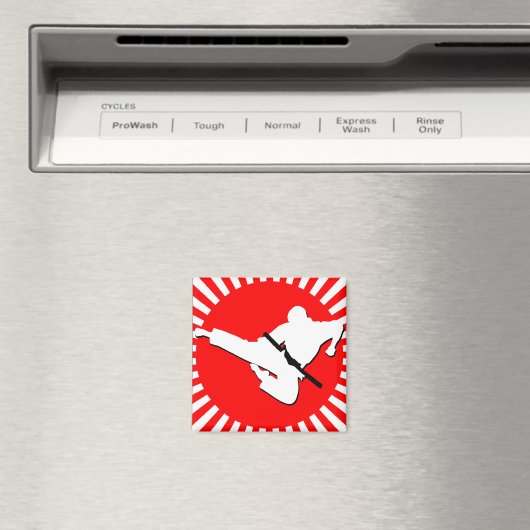 Rote Kampfkünste Magnet (In Situ (Geschirrspüler))