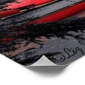 Rote Kanus Poster (Ecke)