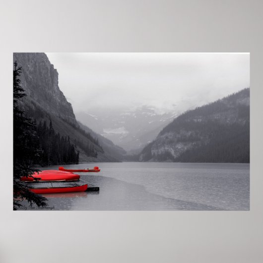 Rote Kanus Poster (Vorne)