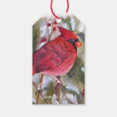 ROTE KARDINAL-BIRD AUS SANTA CLAUS-GESCHENKEN GESCHENKANHÄNGER (Vorderseite)