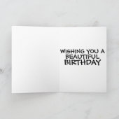 ROTE KARDINAL BIRD BIRTHDAY GREETING CARD KARTE (Innenseite)