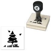 Rote Kardinal - Christmas Merrier verbringt zusamm Gummistempel (Stempel)