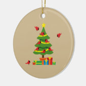 Rote Kardinal - Christmas Merrier verbringt zusamm Keramik Ornament (Links)