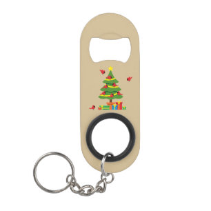Rote Kardinal - Christmas Merrier verbringt zusamm Mini Flaschenöffner