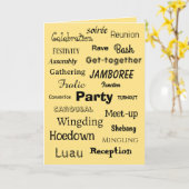 Rote Kardinal-Karte Gelbe Party Einladung (Gelbe Blume)