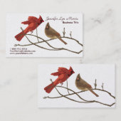 Rote Kardinal Visitenkarte (Vorne/Hinten)