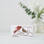 Rote Kardinal Visitenkarte (Stehend Vorderseite)