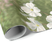 Rote Kardinäle Bird House Flower Garden Geschenkpapier (Rolleneckpunkt)