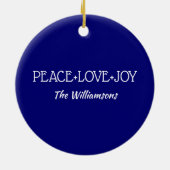 Rote Kardinäle | Weihnachtsjahr Keramik Ornament (Hinten)