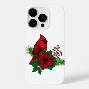 Rote Kardinäle zur Weihnachtsdekoration Case-Mate iPhone 14 Pro Hülle