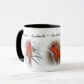 Rote Kardinals-Tasse - Cardinalis Tasse (Vorderseite Links)