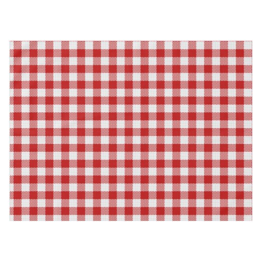 Rote karierte Gingham-Tischdecke Tischdecke (Vorderseite (Horizontal))