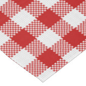 Rote karierte Gingham-Tischdecke Tischdecke (Schrägansicht)