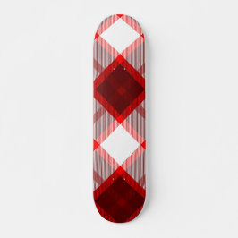 Rote Karierte Grafik Skateboard