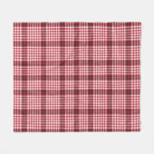 Rote Karierte karierte Karton-Textur Fleecedecke (Vorderseite (Horizontal))