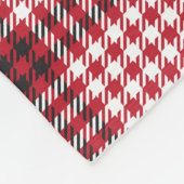 Rote Karierte karierte Karton-Textur Fleecedecke (Ecke)