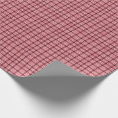 Rote Karierte karierte Karton-Textur Geschenkpapier (Ecke)