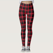 Rote karierte Leggings (Vorderseite)