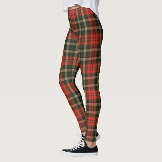Rote Karierte Leggings (Links)