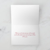 Rote Karierte Liebe Karte (Innenseite)