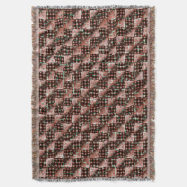 Rote, karierte Quadrate, die dem seltsamen Mosaik  Decke