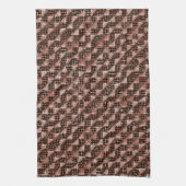 Rote, karierte Quadrate, die dem seltsamen Mosaik Geschirrtuch (Vertikal)