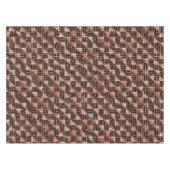 Rote, karierte Quadrate, die dem seltsamen Mosaik Tischdecke (Vorderseite (Horizontal))