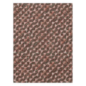 Rote, karierte Quadrate, die dem seltsamen Mosaik Tischdecke (Vorderseite)