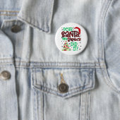 Rote Karierte Weihnachtsmannmütze Matching Liebe W Button (Beispiel)