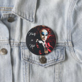 Rote Karnevalmaske in Venedig, Italien Button (Beispiel)