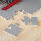 Rote Karnevalmaske, Mardi Gras, Venedig, Frau Puzzle (Seite)