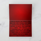 Rote Karnevals-Gruß-Karte Dankeskarte (Innenseite)