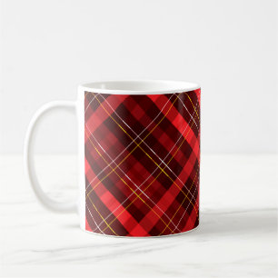 Rote Karos Weihnachten Kaffeetasse