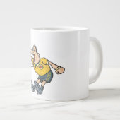 Rote Karte Jumbo-Tasse (Vorderseite Rechts)