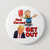 Rote Karte Knopf Button (Vorderseite)