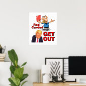 Rote Karte Plakat (Heimbüro)