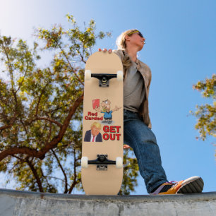 Rote Karte Skateboard