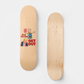 Rote Karte Skateboard (Vorderseite)
