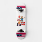 Rote Karte Skateboard (Vorderseite)