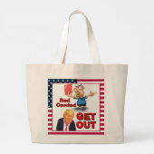Rote Karte Tote Bag Jumbo Stoffbeutel (Rückseite)