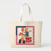 Rote Karte Tote Bag Jumbo Stoffbeutel (Vorne)