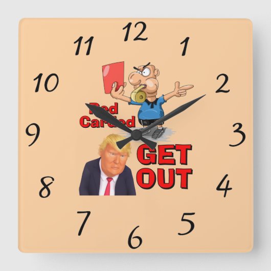Rote Karte Uhr (Vorderseite)