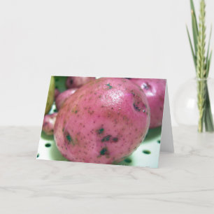 Rote Kartoffel Feiertagskarte