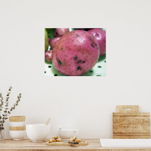 Rote Kartoffel Poster (Küche)