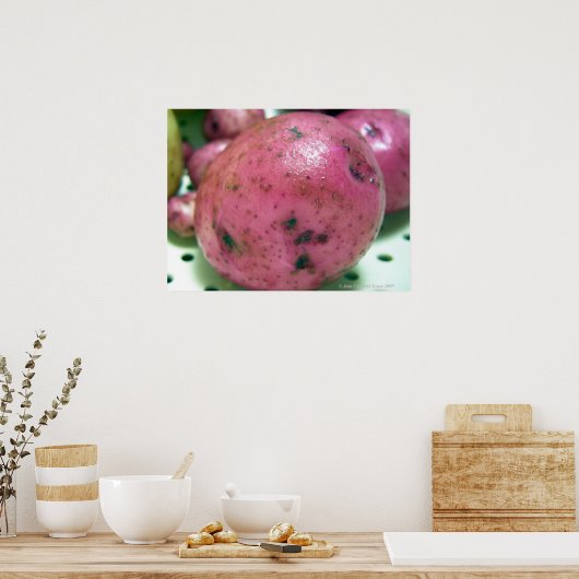 Rote Kartoffel Poster (Küche)