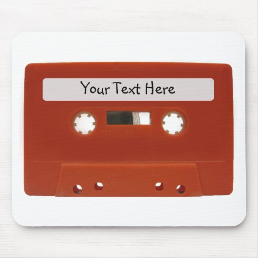 Rote Kassette kundengerechtes Mousepad (Vorne)
