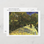 Rote Kastanien im Arles Park, Van Gogh Fine Art Postkarte (Vorne/Hinten)