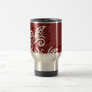 rote kastanienbraune Tasse des modernen Entwurfs
